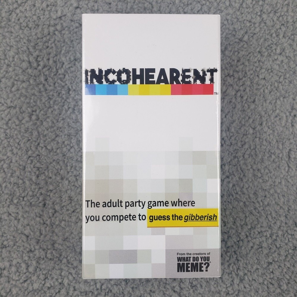 Incohearent Incoherent Adult Party Game What Do You Meme Game New Factory Sealed